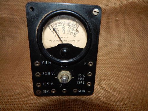 VINTAGE STEAMPUNK TEST METER VOLT OHM GAUGE RE-PURPOSE