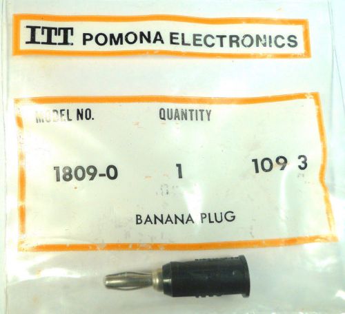 POMONA 1809-0 - ADAPTOR ADAPTER PIN-TIP-JACK&lt;=&gt;BANANA-PLUG - *UNUSED* *NIB* Qty4