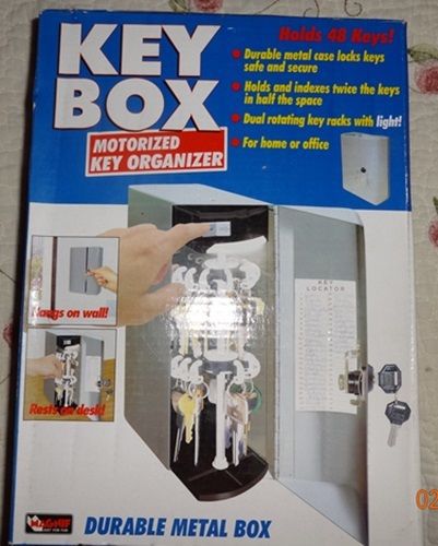 Motorized lockable key box w/light - 48 keys in 1/2 the space  no more lost key! for sale