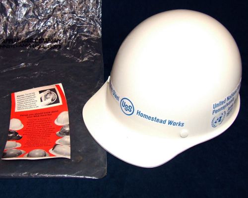 Vintage NOS USS Homestead Works Hard Hat MSA Skullgard 1969/1977 U.N. visits Pa