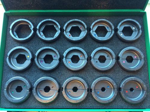 Greenlee k22 type die set - model k22s1gl 8 awg - 600 kcml for sale