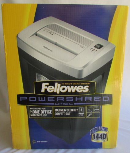 Fellowes Shredder Heavy Duty Cross Cut Gray Confetti Basket 38933 DM8C NIB