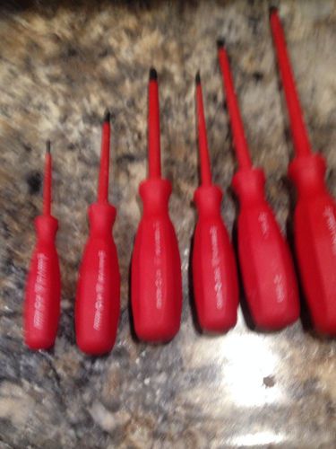 Pratt Reed 6 Piece 1000 Volt Screwdriver Set