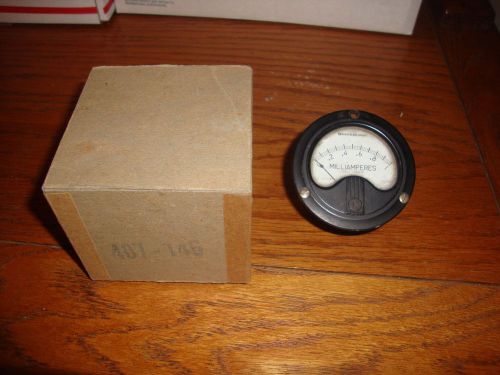 vintage westinghouse d c milliamperes meter type nx-33 nice look!!!