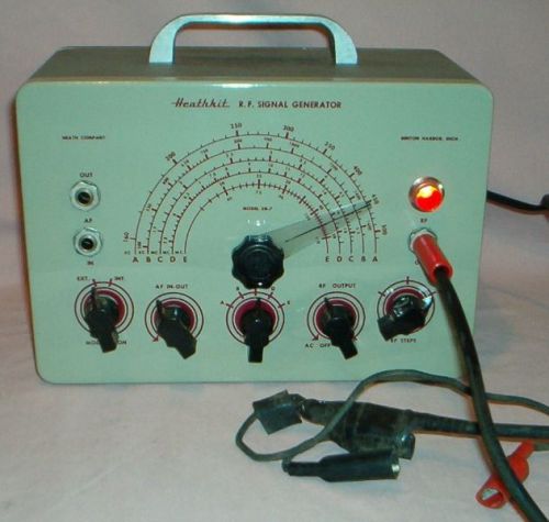 HEATHKIT Model SG-7 - LABORATORY RF SIGNAL GENERATOR &amp; Lead - TESTED - Ham Radio