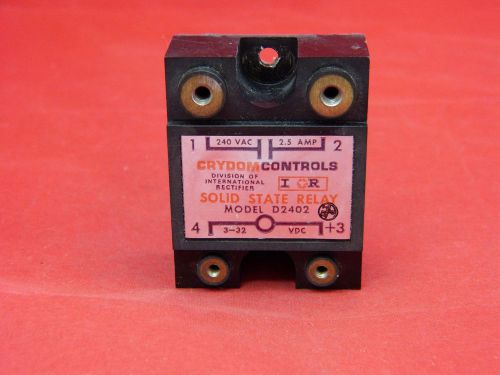 Crydom D2402 Solid State relays, 3-32VDC control Up to 240 VAC