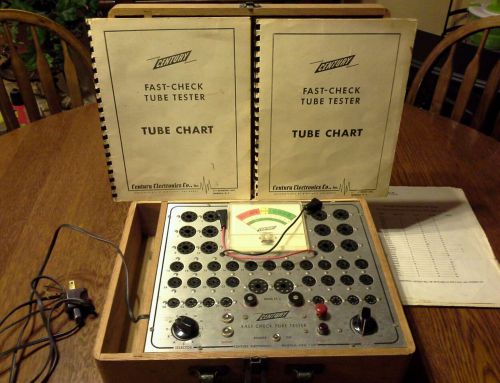 Vintage Century Model FC-2 Tube Tester Original Charts