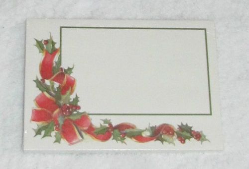 NEW! VINTAGE LADY JAYNE LTD POST-IT BRAND NOTES HOLLY CHRISTMAS RIBBON DESIGN