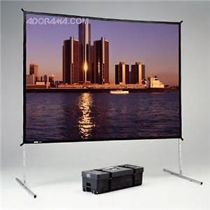 Da-lite deluxe fast-fold, portable free standing projection screen, 7&#039;-6&#034;x10&#039; for sale