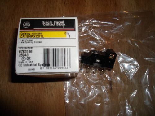 GENERAL ELECTRIC CR104P CONTACT BLOCK (NEW NO BOX)