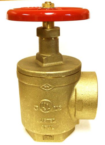 2-1/2&#034; Fire Hose Valve Angle Female NPT x Female NPT- UL/FM