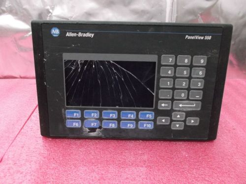 Allen bradley 2711-k5a5 ser. h rev. b frn. 4.41 panelview 550 pulled sold as-is for sale