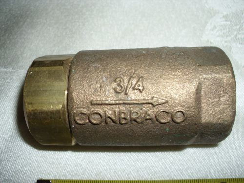 CONBRACO 400WOG 3/4&#034; BRONZE 125S SPRING LOADED THREADED CHECK VALVE. FEMALE