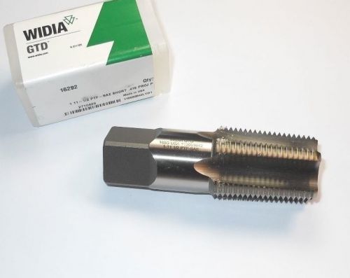 WIDIA GTD Pipe Tap 1-11 1/2 5FL PTF-SAE .478 Proj P USA 16292 &lt;397&gt;