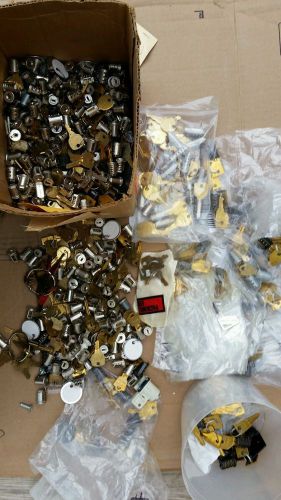 lot STEELCASE ESP Wesko FILE CABINET Lock Cores + numbered KEYS 19 LBS