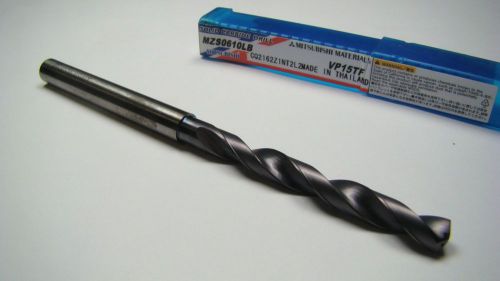 Mitsubishi carbide coolant drill 0.2402&#034; 6.1mm 140 deg mzs0610lb vp15tf [1985] for sale