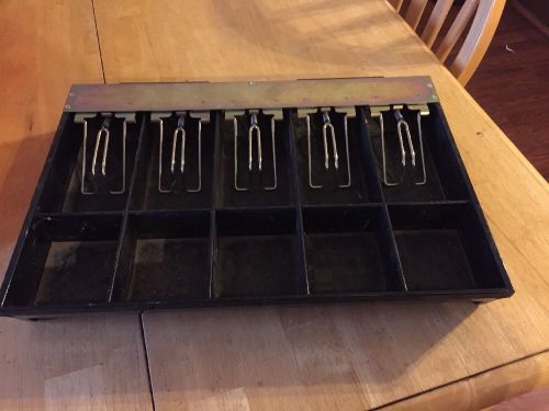 Cash Register Drawer - Money Till Tray - 5 Bill 5 Coin Slots Spring Loaded Bill