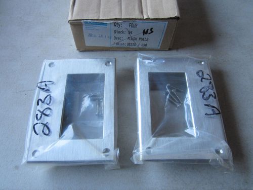 Lot / 2 rockwood 94 flush door pulls satin stainless steel nos for sale