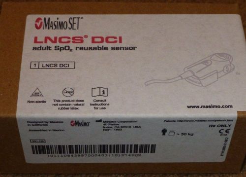 MasimoSET LNCS DCI Adult SpO2 Reusable Sensor 1863 NIB