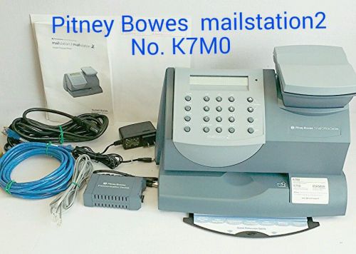 Pitney bowes k7mo mailstation 2 postal mailing postage unit with scale k700 for sale