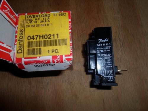 DANFOSS 047H0211 OVERLOAD (NEW IN BOX)