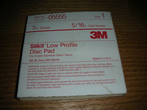 3M Stikit No. 051131-05555 5” Diameter, 5/16” Shaft New Old Stock