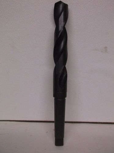 New 1 5/32&#034; x 4MT HSS Black Oxide Taper Shank Drill 5TVH0 New (B26)