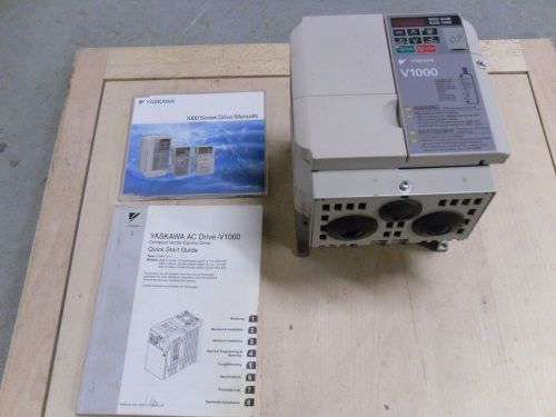 Yaskawa V1000 Variable Frequency Drive  Model #CLMR-VUBA0012FAA