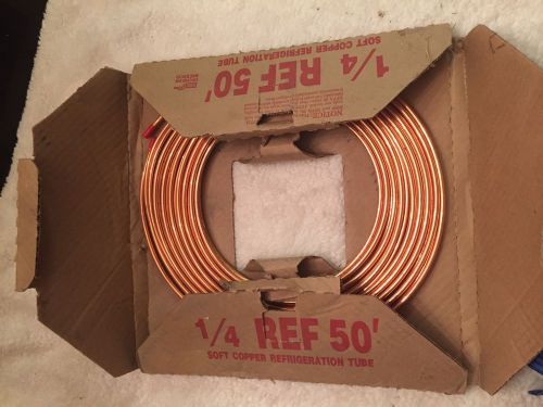 1/4 inch x 50 feet soft copper refrigeration tube new for sale