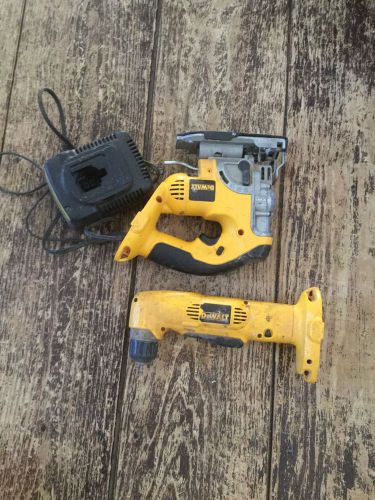 18 Volt Dewalt Cordless Jigsaw and right angle drill