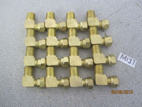 (16) Male Elbow Lead Free Brass 5/16&#034;