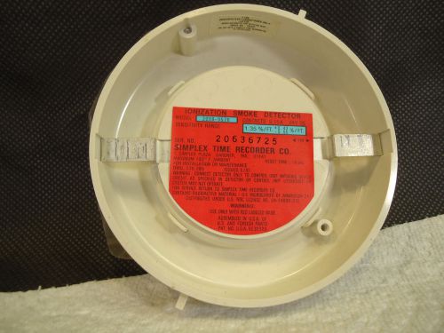 ONE NEW SIMPLEX 2098-9576 IONIZATION SMOKE DETECTOR 24VDC