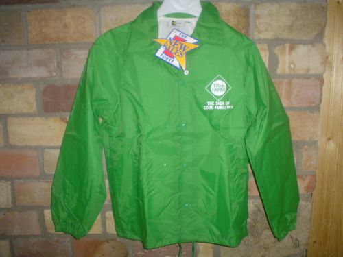 WINDBREAKER JACKET AMERICAN TREE FARM SIZE MEDIUM &#034;M&#034; MADE IN USA FORESTRY NWT