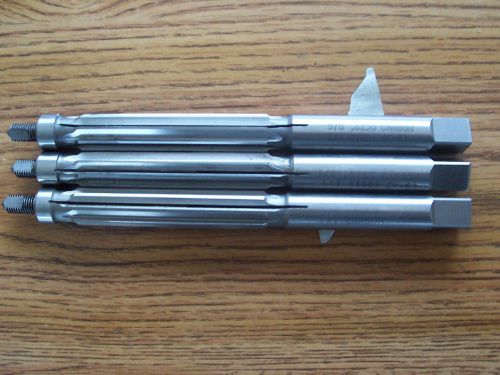 3 lavallee &amp; ide carbon hand reamer 5/8&#034; dia. #1001 (f-5) (k-6) (l-8) for sale