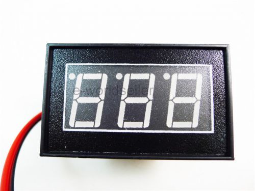 Waterproof digital voltmeter 4.5-150v red led car motor motorcycle panel meter for sale