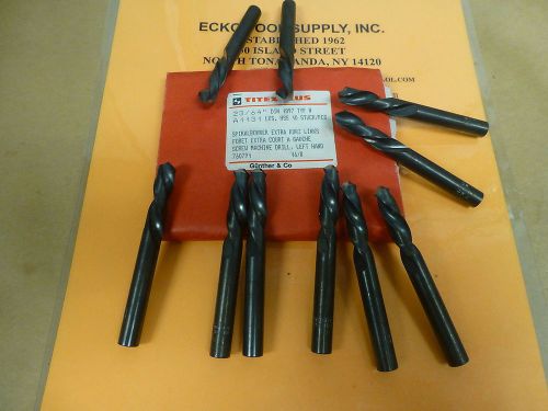 SCREW MACHINE DRILL LEFT HAND 23/64 DIA HIGH SPEED TITEX GERMANY NEW 15PCS$42.15