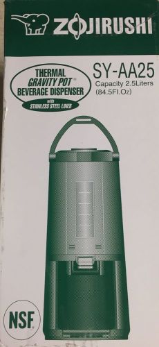 NEW -ZOJIRUSHI VYBE-25 THERMAL GRAVITY POT THERMO CARAFE 2.54 LITER/86 Oz