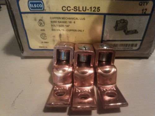 Ilsco cc-slu-125 copper mechanical lug lot of 3 for sale