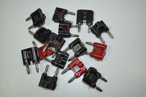 Pomona &amp; General Radio Stackable Double Banana Plug Lot of 15  MDP