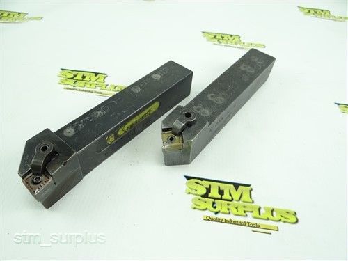 Pair of kennametal indexable turning &amp; facing tool holders 1&#034; shank for sale