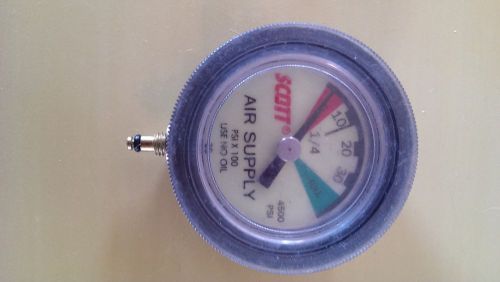 Scott 4.5 SCBA 4500psi Pressure Gauge P/N 804059-02