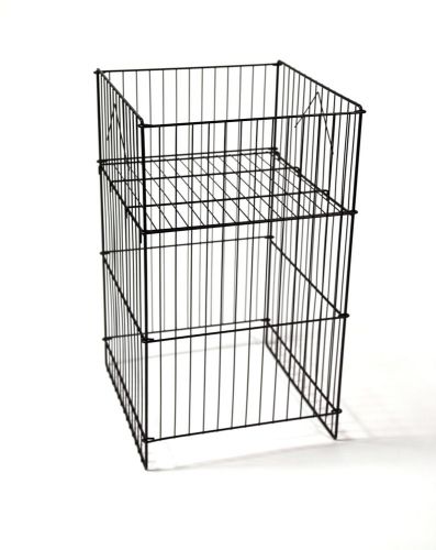 5 black wire bins, 18&#034; x 18&#034; x 30&#034; for sale