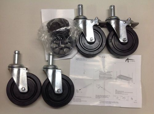 Alera ALE-SW590004 Locking Casters for wire shelving-Set of 4