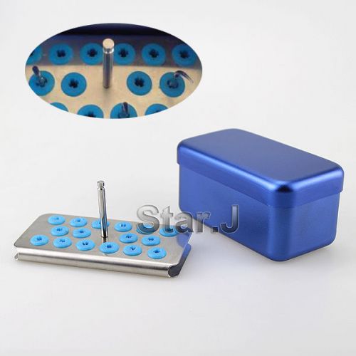 Dental Scaler Tips Burs Disinfection Holder Block Sterilizer Container Box Case