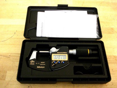 Mitutoyo 293-185 QuantuMike Electronic Micrometer, 0-1&#034; x .00005&#034;, IP65  | (45B)