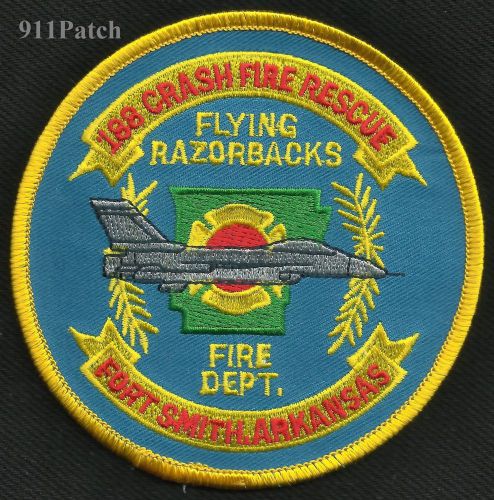 FORT SMITH AR 188 Crash Fire Rescue FLYING RAZORBACKS FIREFIGHTER PATCH FireDept