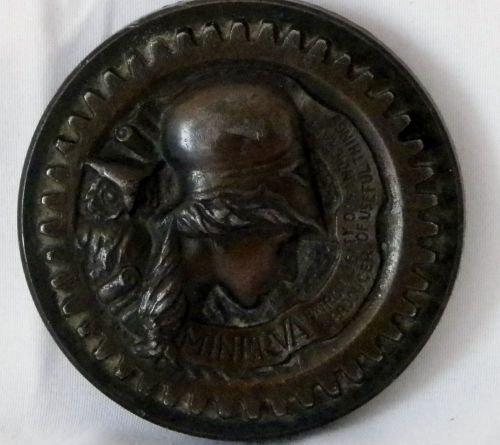 Vintage GE Round Die Cast With Face Advertising Bronze