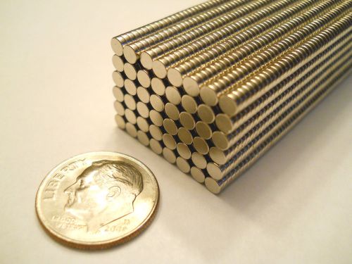 50 NEODYMIUM Disc MAGNETS - 3 x 1mm - N35 - Rare Earth Strong Magnet Craft