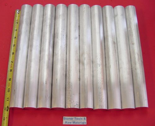 10 Pieces 1-3/8&#034; ALUMINUM 6061 ROUND ROD 12&#034; LONG STOCK NEW SOLD BAR T6511 1.375