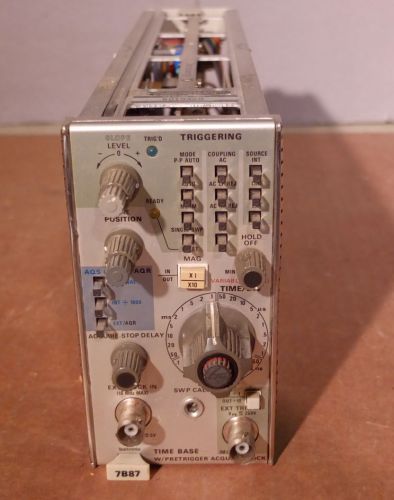 Tektronix 7000 Series 7B87 Time Base with Pretrigger Acquire Clock Module